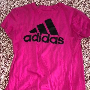 pink adidas t-shirt